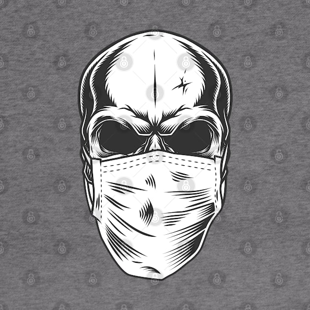 Masked Skull Design by Mako Design 